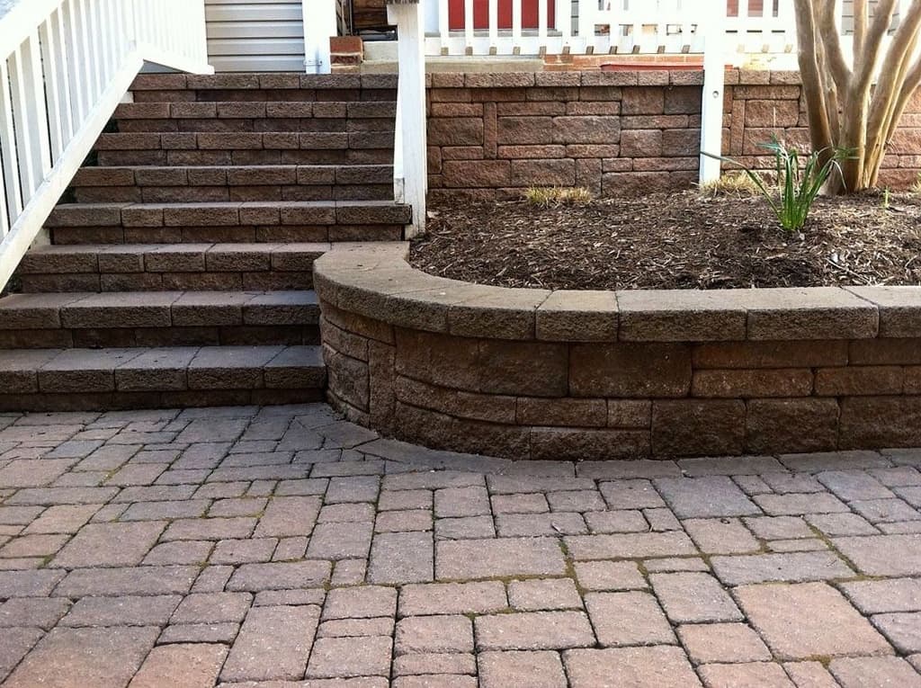 an example of a professional patio installation in virginia