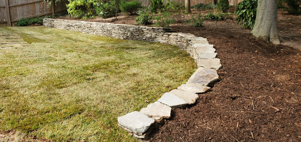 Retaining Wall Installation Northern VA French Drain System Northern VA