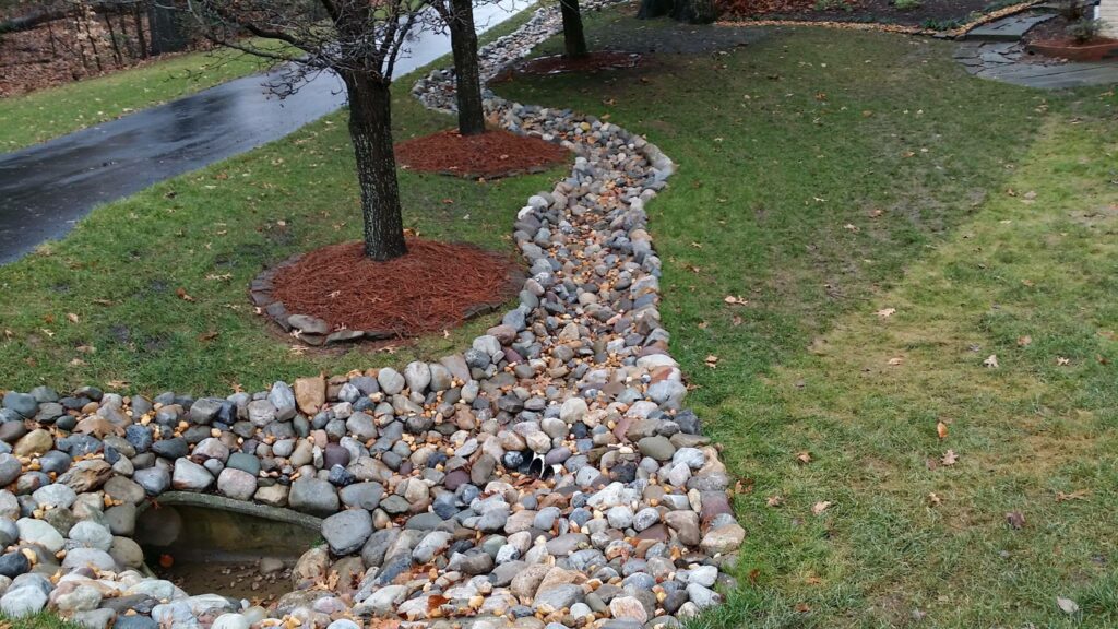 Yard drainage system in Bethesda MD