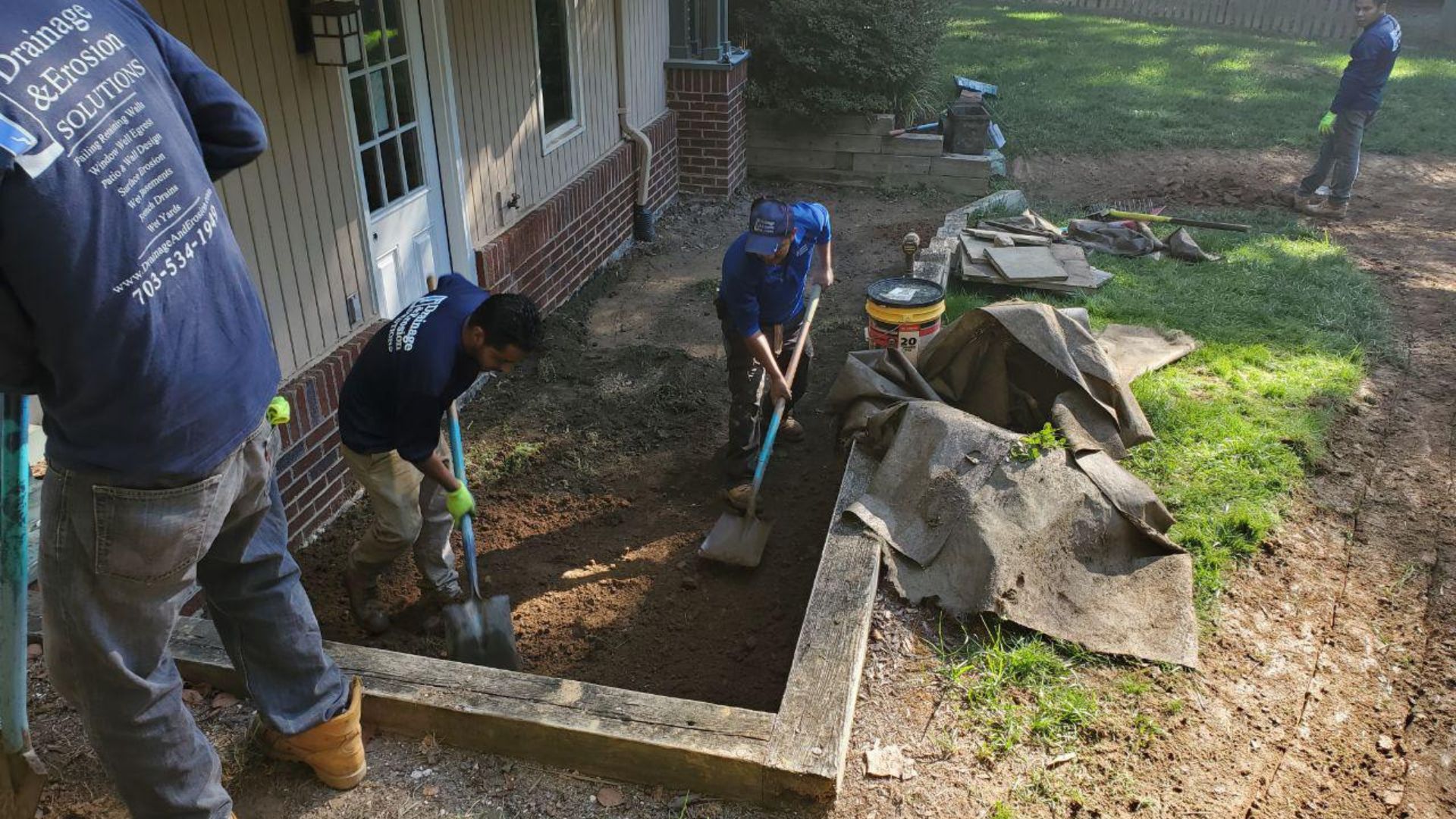 Water Damage Basement Drainage System Bethesda MD